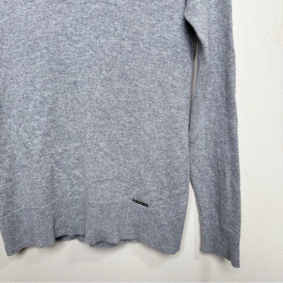 Michael Michael Kors Womens Small Turtle Neck Cashmere Grey Sweater - Picture 7 of 15